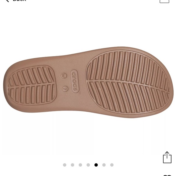 CROCS LIKE NEW!! Women's Getaway Platform Flip Flops Sandals in Latte Size 10 - Picture 6 of 10
